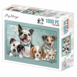 Puzzel Amy Design Dogs 1000 st