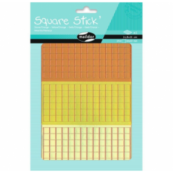 Mozaiek stickers 1cm geel/oranje 252