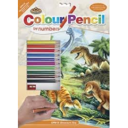 Colour Pencil by nø : Dinosaurs Day
