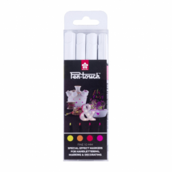 Sakura Pen-Touch Fluorescerende Kleuren Set 4