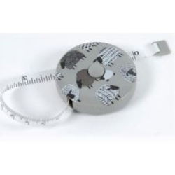 Rolcentimeter clip150 cm schaapjes GREY DMC