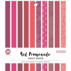 RED PROM -PAPER PADS 15x15cm