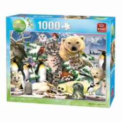 Puzzel 1000P ANIMAL WORLD COL. VIE ARCTIQUE KING