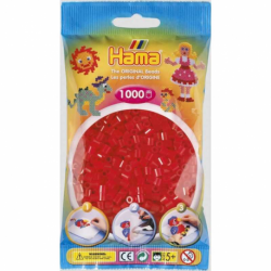 Hama-parels 1000st transp.rood 13