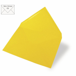 Envelop C6 15,6x11cm zonnegeel/5st