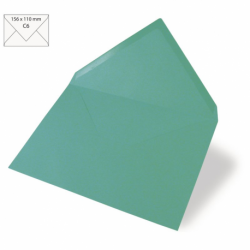 Envelop C6 15,6x11cm turquoise /5st
