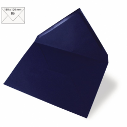 Envelop B6 18x12cm nachtblauw /5st