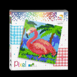 pixel pakket Set 4 kleine basispl. - Flamingo 4401