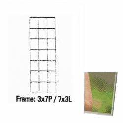 Pixel kader aluminium 3x7p 703074