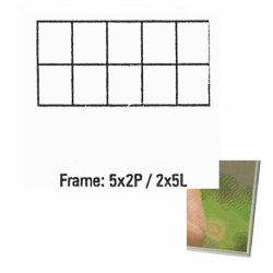 Pixel kader aluminium 5x2p 705024