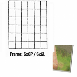 Pixel kader aluminium 6x6p 706064