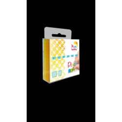 Pixelmatjes 6 stuks één kleur verpakt - Geel