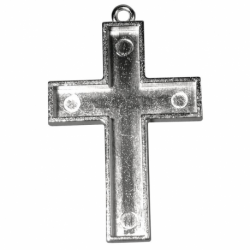 Sieraadvorm Kruis met oogje zilverkl