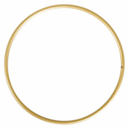 Metalen ring 10cm goud / st