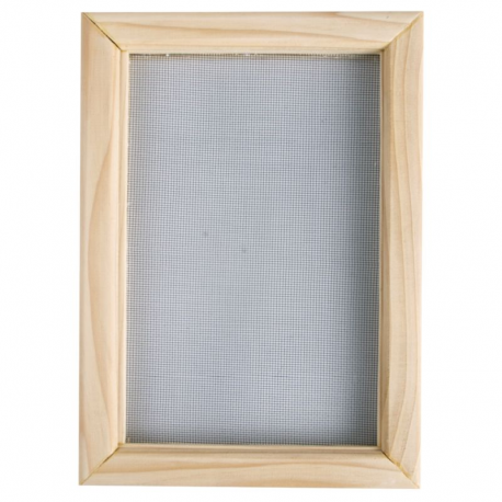 Papierschepraam: raam + zeefnet