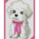 Pixel pakket met 22 matjes/hondje roze strik coiff