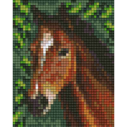 Pixel pakket met 34 matjes/paard-hoofd-real 31318