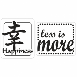 Labels GB: Happiness ,less is more