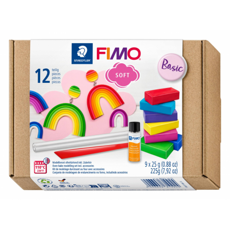 Fimo SOFT basisset 9 kleuren