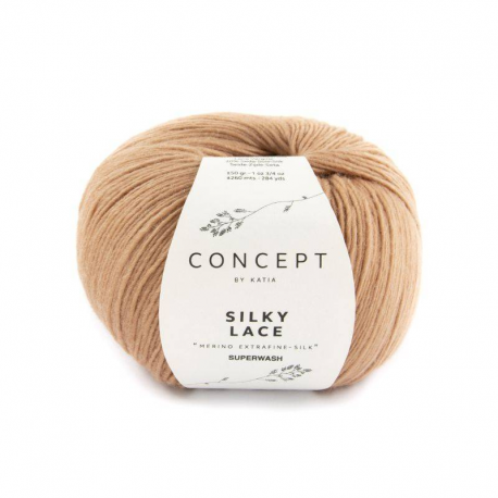 SILKY LACE 180 abricot 50 gr