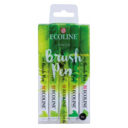 Ecoline brushpen set 5 Green