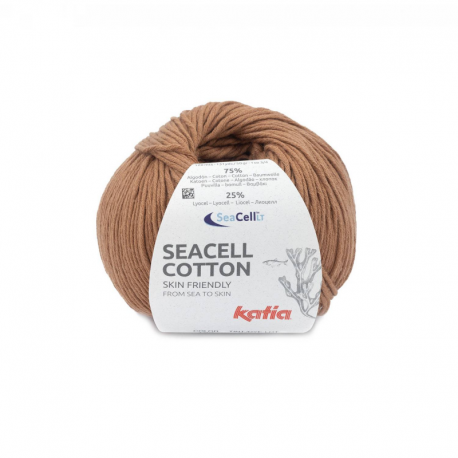 SEACELL-COTTON 123 donker camel 50gr.
