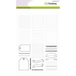 CraftEmotions clearstamps A5 - Bullet Journal - fr