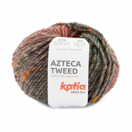 AZTECA TWEED 300 coral/militar/marron 50 gr
