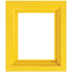 Pixel kader plastiek geel