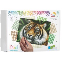 Pixel pakket 16 basisplaten tijger