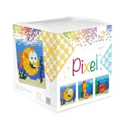 Pixel mosaic set kubus  zeedieren  29002