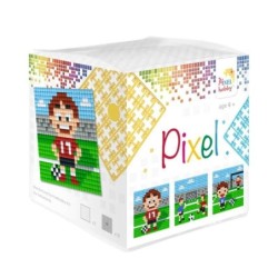 Pixel mosaic set kubus  voetbal  29007