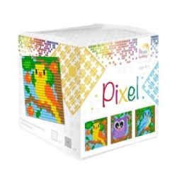 Pixel mosaic set kubus  vogels 29008