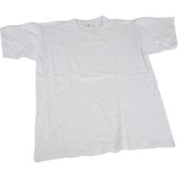 T-shirt wit 3-4 J (98-104) 32 cm breed ronde hals