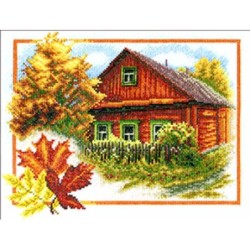 Borduurpakket Autumn House - PANNA