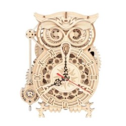 3D houten puzzel,  Owl Clock